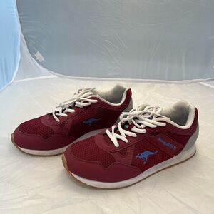kangaROOS Maroon and White Sneakers